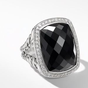 Albion Ring with Black Onyx and Diamond